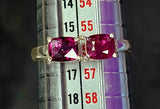 925 Sterling Silver Ring w/Ruby & Garnet Gemstones ✨🤩💍❤️🩷💎