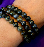 Que Sera Crystal Stretch Bracelet ✨📿🤎💙