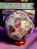 Chevron Amethyst Crystal Sphere 60mm