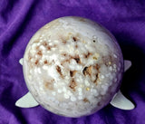 Flower Agate Crystal Sphere 🌺🌹🩷