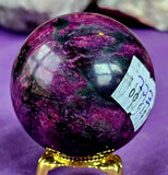 Red Plum Blossom Jasper Crystal Sphere ❤️🔮🌸