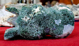 HUGE Moss Agate Crystal Dragon Head! 🐉💚🐲