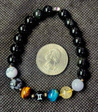 Handmade 'Gemini' Zodiac Themed Crystal Intention Bracelet ♊👬📿