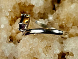 925 Sterling Silver Ring w/Rectangular Cut Ruby & Round White Sapphire Gemstones ❤️✨🩷💍🤩
