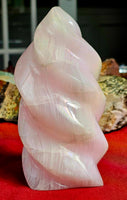 XL Mangano Calcite Crystal Flame 🔥🩷🌸