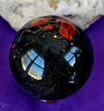 Polished Bloodstone Crystal Sphere ✨🔮🩸🩶⚜️