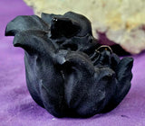 Matte Finished Black Obsidian 9 Tails Holding Sphere