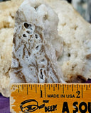 Partially Raw/Cut White Sphalerite Crystal Obelisk Tower w/Druzy ✨🤩🤍🐻‍❄️