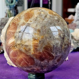 XL Sunstone & Moonstone Crystal Sphere ✨🌞☀️☪️🌙🌛