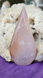 Dyed Pink Agate Crystal Tear Shaped Freeform ✨🩷