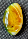 Dyed Agate Crystal Palmstone 💛✨️💚