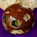 ✨RARE✨ Partially Raw/Polished Fire Agate Crystal Sphere 🔮🤩🤯🥵🌹🔥