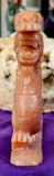 XL Peach Calcite Crystal Asian Themed Dragon Statue ✨ 🤩 🤯 🐲🐉🧡🍑