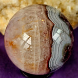 Amethyst & Agate Crystal Sphere # 3 ✨🔮💜💎