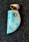 Larimar Crystal 925 Sterling Silver Necklace ✨💎💙🤍📿🌊💠🤩🤯