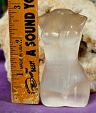 Yellow Selenite Crystal Female Torso Carving 💛✨💛♀️
