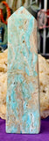 LG. Blue Aragonite Obelisk Crystal Tower 💠🌊💎🐚🪸