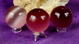 SM. Pink Cat Eye Crystal Sphere 👁️✨😻🔮🐈🩷