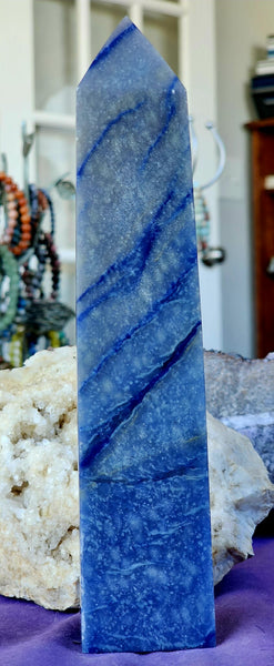 LG. Blue Aventurine Crystal Tower 💎💠🌀💙🔵