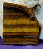 Lapidary Grade Gold Tigers Eye Crystal Slab Slate ✨⚜️🐅📿