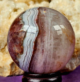 Amethyst & Agate Crystal Sphere # 3 ✨🔮💜💎