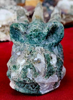 HUGE Moss Agate Crystal Dragon Head! 🐉💚🐲