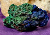 Raw Malachite w/Azurite Crystal Specimen 💚✨🤩🤯💙