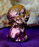 Rainbow Titanium Bismuth Crystal Toy Poodle Figurine ✨🌈🐩🐾🩷🧡