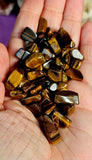 Tigers Eye Crystal Chips 3oz Lot 🐅👁️🍂✨