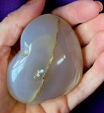 Agate Crystal Puffy Heart 💕💙✨