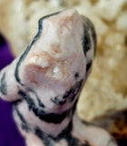 Pink Zebra Jasper Crystal Female Torso Carving ✨🩷♀️🦓🩶