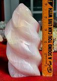 XL Mangano Calcite Crystal Flame 🔥🩷🌸