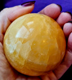 Creamsicle Calcite Crystal Sphere 🍦🍊🧡🔮✨😍