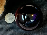 Purple Cats Eye Crystal Sphere 💜🐈👁️🔮💜✨
