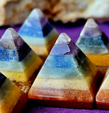 Mini Chakra Crystal Pyramid 🤩💎🌈🔺✨