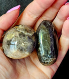 Black Moonstone Crystal Palmstone 🖤✨🖤🌙🌚🌑☪️