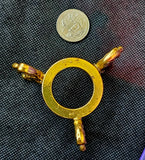 Gold Metal Crystal Sphere Holder