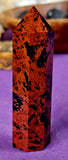 Mahogany Obsidian Crystal Tower ✨❤️🖤❤️✨