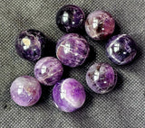 Mini Chevron Amethyst Crystal Spheres ✨🔮💜☪️