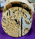 Exquisite MD. Picture Jasper Crystal Bowl w/Lid 🖼️