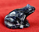 Sodalite Crystal Frog Figurine 🐸