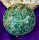 Green & Yellow Jasper Crystal Sphere 💚🔮✨💛