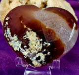 LG. Agate w/Druzies Crystal Heart 🤩🤯✨💙💜🤎💎