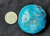LG. Blue Apatite Crystal Palmstone ✨🤩 💙🔵💎💠