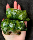 MD. Nephrite Jade Crystal Bear Carving 💚✨🐻🐨