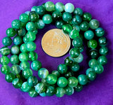 Dyed Green Agate Crystal Stretch Bracelet 💚🍏📿✨