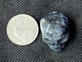 Larvikite Crystal Mini Skull 💀🩶💎✨🖤