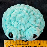 Handcrafted Teal Crocheted Frog Plushie