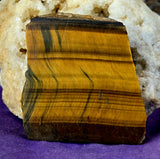 Lapidary Grade Crystal Tigers Eye Slab