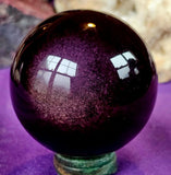 Purple Cats Eye Crystal Sphere 💜🐈👁️🔮💜✨